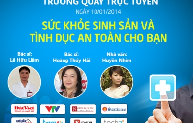 9h sáng mai: Trường quay Trực tuyến 'Sức khỏe sinh sản và an toàn tình dục'